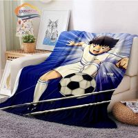 Anime キャプテンwing Captain Tsubasa Flannel Blanket 3D Printed cartoon young football player Adults and children cashmere blanket