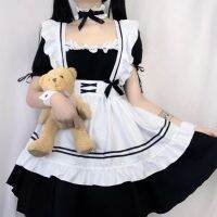 กรีดร้องสั้นๆแต่งตัวถาวร Christmas Maid Cafe cos หูแมวสาวนุ่มหูโลลิต้าสุดน่ารัก