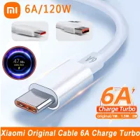 ของแท้เหมาะสำหรับ Xiaomi USB ชนิด C ชุดปั้มอากาศรถยนต์โทรศัพท์สาย6A USBC ชาร์จเร็ว Kabel Redmi K40 Pro + Note 10 Mi 11 PD 120W Xiomi Cord