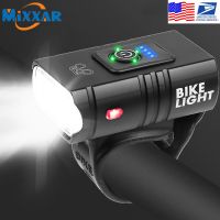 ZK20 Dropshipping USB Rechargeable Bike Light Super Bright LED Bicycle Headlight Front Lights Fits All Bicycles Mountain Road Medicine  First Aid Stor