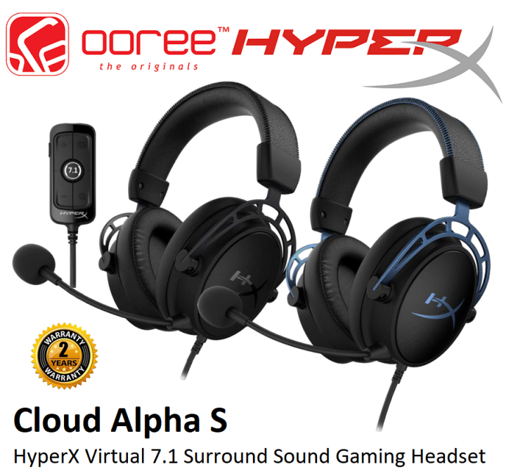  HyperX Cloud Alpha S - PC Gaming Headset, 7.1 Surround