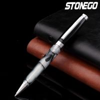 STONEGO Luxury Metal Ballpoint Pen  Retractable Ball Point Pen Stainless Steel Lacquer Roller Ball Pen Pens