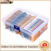 【MotorrTop】2600Pcs 130ค่า1/4W 0.25W 1% ตัวต้านทานฟิล์มโลหะ Assorted Pack ชุดชุด Lot RESISTOR Assortment Kit