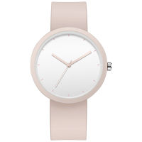 นาฬิกา Minimalist สำหรับผู้หญิง41มม. พร้อมสายยาง PVD Finish