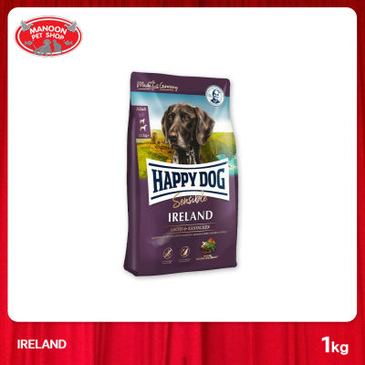 [MANOON] HAPPY DOG Irland สำหรับสุนัขโตพันธุ์กลางและใหญ่ สูตรเนื้อกระต่ายป่าและปลาแซลมอน ขนาด 1 กิโลกรัม