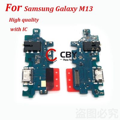คุณภาพสูงสำหรับ Samsung Galaxy M13 M22 M23 M32 M33 M53เชื่อมต่อแท่นชาร์จ USB สายเคเบิลงอได้บอร์ดพอร์ต