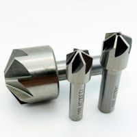 ก้านตรง countersink เจาะโลหะ 120 องศาลบมุมหลายใบมีดเจาะกัดบิตกัดตัด reaming เฉียงรูลบมุม