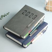 2023 A5 Plan Book Efficiency Manual 365 Schedule Book Daily Time Management Calendar Book With Strap Notebook Office Supplies Note Books Pads