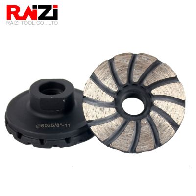 Raizi 40/60mm Concrete Grinding Wheel For Angle Grinder Granite Marble Concrete Corner Edge Dry Diamond Grinding Disc Wheel