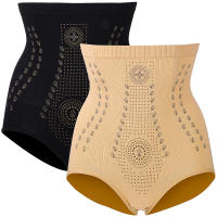 ETEREAUTY 2pcs สูงเอวร่างกาย shapewear ผู้หญิงกางเกงขาสั้น Shaper Trainer Corset Slimming Body Underwear