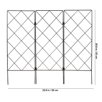 ปีนเขาเถายืนสนับสนุนแร็คพืชสวน Trellis โค้งกรอบยึดเหล็กกระถางดอกไม้พลาสติก