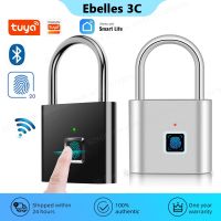 【YF】 Tuya Biometric Electronic Lock Smart Home Fingerprint Locks Padlock with USB Charging Waterproof Security Protection cadeado