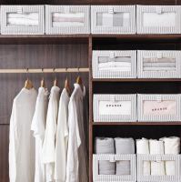 Non-Woven Foldable Clothing Storage Box, Wardrobe Organizing Box With Window, Effective Space-Saving Wardrobe Drawer Organizer