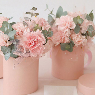 บรรจุภัณฑ์ดอกไม้กล่องกระดาษกระดาษแข็งสำเร็จการศึกษาพร้อมฝากล่องดอกไม้สำหรับอาบน้ำเด็กวันเกิดแต่งงาน