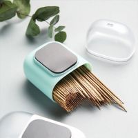 Toothpick Holder Fridge Magnets Creative Toothpick Dispenser Message Sticker Refrigerator Microwave Oven Magnet Button Decor