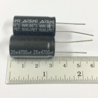 Capacitor 4700UF 25V 85’c size 16x33 mm. ยี่ห้อAshi คาปาซิเตอร์ ตัวเก็บประจุ Capacitor ใหม่แท้ คุณภาพเต็ม100% อะไหล่อิเล็กทรอนิกส์ Capacitor25V Capacitor4700UF