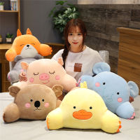 Cartoon Animals Plush Lumbar Pillow Cushion Sitting Chair Plush Backrest Pillow Kids s Nap Pillow Pig Koala 52*30*20cm