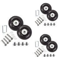 Suitcase Luggage Wheel Replacement Kits Rubber Universal Wheels Swivel Caster Bearingtool (OD:75 W:24 ID:6 Axles:36/ 40Mm) Furniture Protectors  Repla