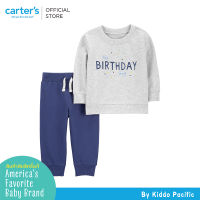 CARTERS 2PC SET NAVY BIRTHDAY คาร์เตอร์ชุดขายาวเด็กผู้ชาย สีน้ำเงิน เซต 2 ชิ้น L10
