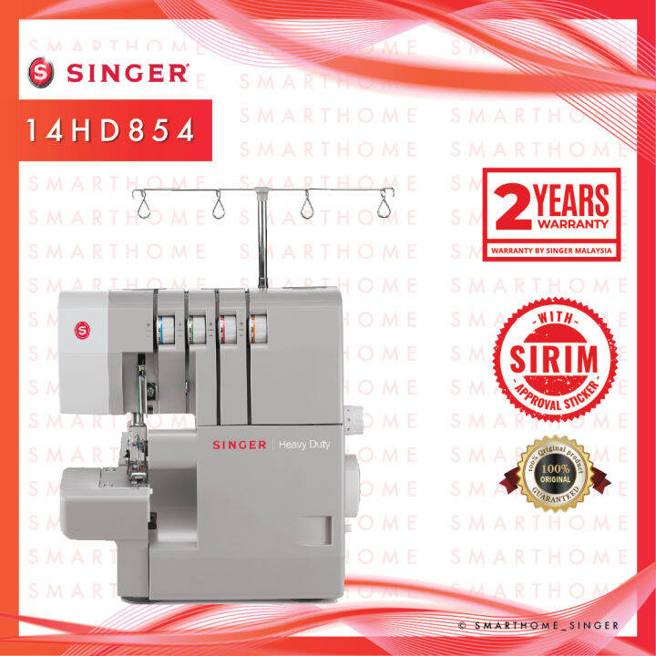 Singer 14HD854 Overlock Sewing Machine ( Heavy Duty ) | Lazada