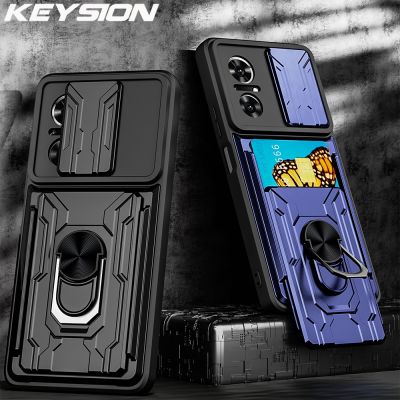 「Enjoy electronic」 KEYSION Shockproof Case for Huawei Nova 9 SE 7i Y5P Y6P P40Lite Card Bag Camera Protection Ring Phone Cover for Honor 9X Global
