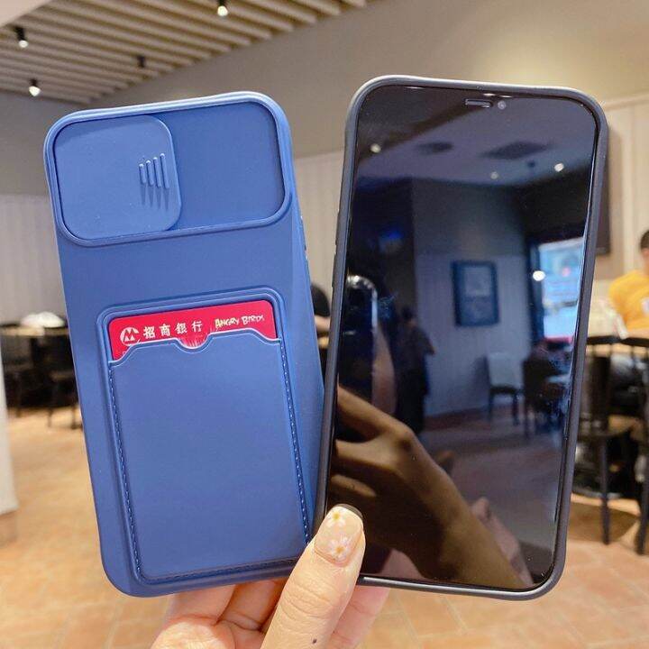 cold-noodles-soft-wallet-card-holder-เคสโทรศัพท์สำหรับ-iphone-13-12-11-pro-max-x-xr-xs-max-6-6s-7-8-plus-se2สไลด์กล้องป้องกัน-candy-cover