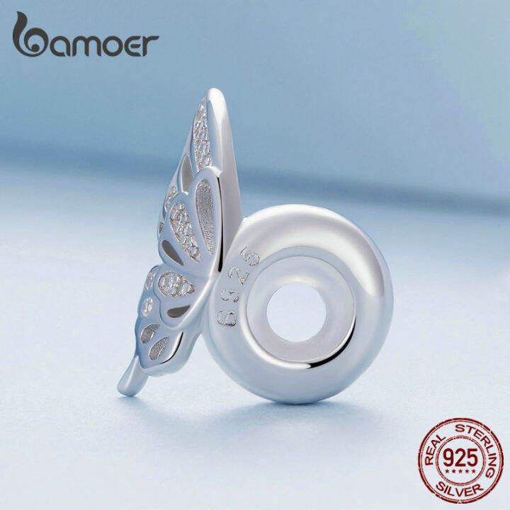 bamoer-925จี้ลูกปัดซิลิโคนผีเสื้อเงินสเตอร์ลิงสำหรับผู้หญิงสร้อยข้อมือแบบทำมือสำหรับ-bsc823เครื่องประดับแฟชั่นth