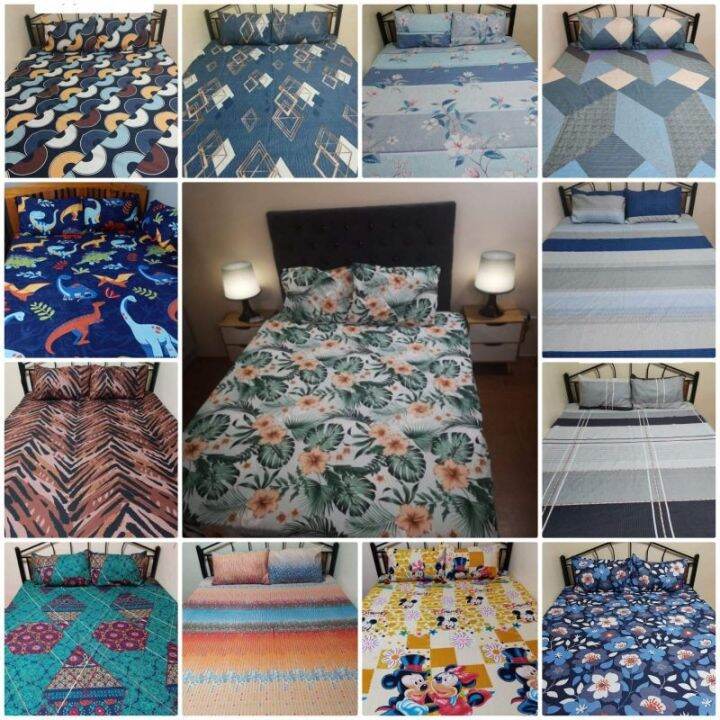 CANADIAN BEDSHEET WITH 2 PILLOWCASE(TRESMAHLDITAS) Lazada PH