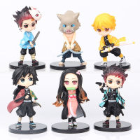 MINIAU 7cm เซนอิทสึ อิโนะสุเกะ ทันจิโร่ กิยู Kimetsu No Yaiba หุ่นจำลอง แอ็คชั่นฟิกเกอร์ Demon Slayer มินิมอล เครื่องประดับตุ๊กตา