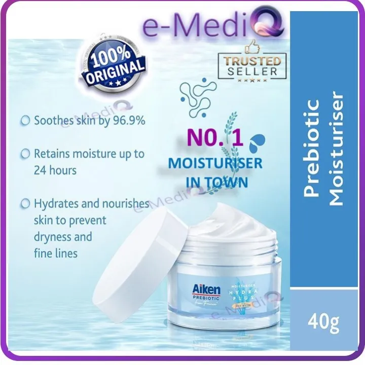 AIKEN PREBIOTIC Hydra Plus Moisturiser 40g Waterbase [No.1 Seller