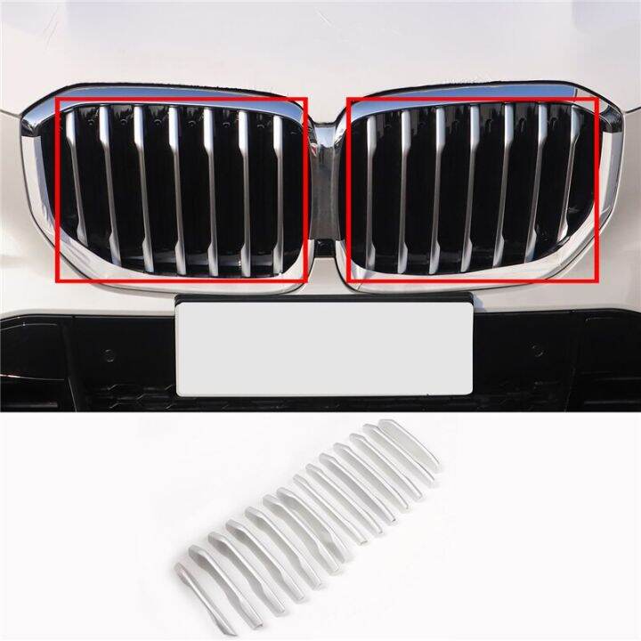 dt-car-styling-front-bumper-grille-grid-strips-sticker-decoration-cover-trim-for-bmw-x5-g05-2019-21-14pcs-auto-exterior-accessories-hot