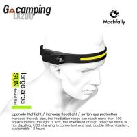 Zoom Sensor Headlamp USB Rechargeable Outdoor Night Running Night Fishing Head Lamp Waterproof Infrared Warning LED Headlight