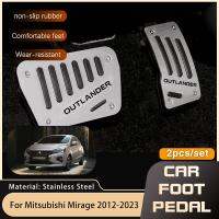 for Mitsubishi Mirage Attrage G4 Hatchback 2012 2023 Car Pedals Accelerator Brake Stainless Steel Non-slip No Drilling Pedal Pad