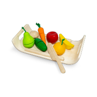 PLANTOYS ASSORTED FRUIT &amp; VEGETABLE SET ของเล่นไม้แปลนทอยส์ ชุดหั่นผักและผลไม้ (3ปี+)