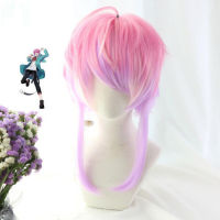 Anime 42CM Short Wig Cosplay Division Rap Battle Hypnosis MIC Amemura Ramuda Costume Women Heat Resistant Hair Wigs