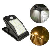 72 LED Solar Garden Light Clip Sensing Light Waterproof Camping Light for Fence Deck Wall Camping Tent Patio Light