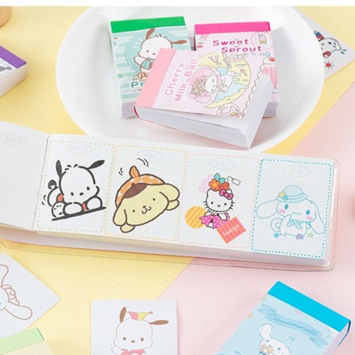 sanrio-สติ๊กเกอร์หนังสือ-hello-kitty-50แผ่นสติ้กเกอร์ขนาดเล็กสติกเกอร์ตกแต่งทำรายงานด้วยมือเครื่องเขียนแล็ปท็อป