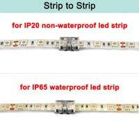 ขั้วต่อแถบไฟ Led Rgb 4pin 3pin แบบ2ขาสำหรับ Ws2812b Smd 5050แถบไฟ Led ปลายสายไฟต่อประกบกัน1/5ชิ้น