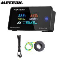 METERK AC50-300Vเครื่องวัดแรงดันไฟฟ้าแบบดิจิตอลAmmeter Power Currentอุณหภูมิแรงไฟฟ้าตัววัดความชื้นอุปกรณ์100A