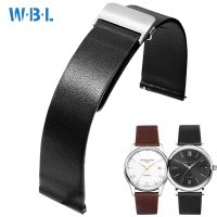 Ultra-thin soft leather watch strap men and women black brown Suitable for Omega dw Mido ck Casio