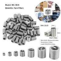 5pcs/10pcs M2-M18 304 Stainles Steel Screw Tooth Thread Repair Sleeve Wire Protective Coiled Helical Sleeve Thread Insert Coil Springs