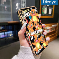 Dienya เคสสำหรับ Infinix Hot 8 Pro เคส X650C X650การ์ตูน Pokemon ใหม่กรอบพื้นผิวสี่เหลี่ยมเคสนิ่มซิลิกาเจลกันกระแทกเคสมือถือรวมทุกฝาครอบป้องกันเลนส์กล้องถ่ายรูป