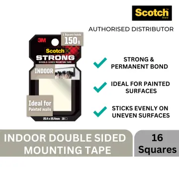 3M Scotch Indoor Double Sided Mounting Tape 25 mm x 1.5 m / 25 mm x 4
