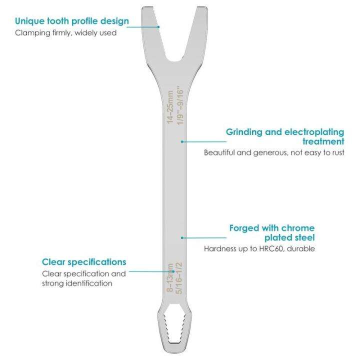 dagafga-ประแจสองหัวประแจขันตัวเองแบบพกพา8-22มิลลิเมตรเมตริกประแจอเนกประสงค์เครื่องมือซ่อมแซมประแจขันตัวเองประแจหัวแบบพกพาคู่