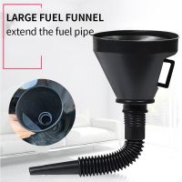 2-In-1 Refueling Funnel with Strainer Can Spout for Oil Water Fuel Petrol Diesel Gasoline for Auto Car Motorcycle Bike Truck ATV Fuel Injectors