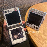 เคส Samsung Galaxy Z Flip5 Fold5 Flip4 Fold4 Flip3 Fold3 5G เคสโทรศัพท์ ร้อนดีไซน์ใหม่แฟชั่นคู่รักกรอบรูปโพลารอยด์ซิลิโคนใสปกอ่อน Case 2023