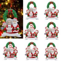 Family Christmas Decorations Xmas Tree Hanging Pendant For Family Merry Party Ornaments DIY Name Decor Resin Christmas Ornaments