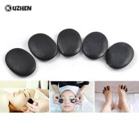 ☊♨ 7Pcs/Set Lava Natural Energy Massage Stone Set Hot Spa Rock Basalt Stone 3x4cm Stones Massage Relaxation