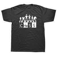 Fashion Funny Chess Player Game Board T Shirt Men Short Sleeve Periodic Table Of Chess Summer T shirt Soft Cotton Tee Tops XS-6XL