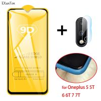 【Unbreakable】9D กระจกนิรภัยสำหรับ OnePlus 9 9R 8T 7 7T 6 6T 5T สีดำขอบสำหรับ Nord 2 N10 N100 N200 CE 5G เลนส์กล้องฟิล์ม